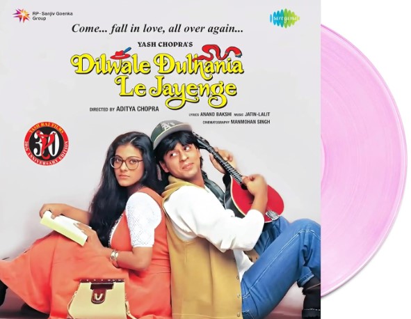 Dilwale Dulhania Le Jayenge New Hindi LP Vinyl Record - Pink